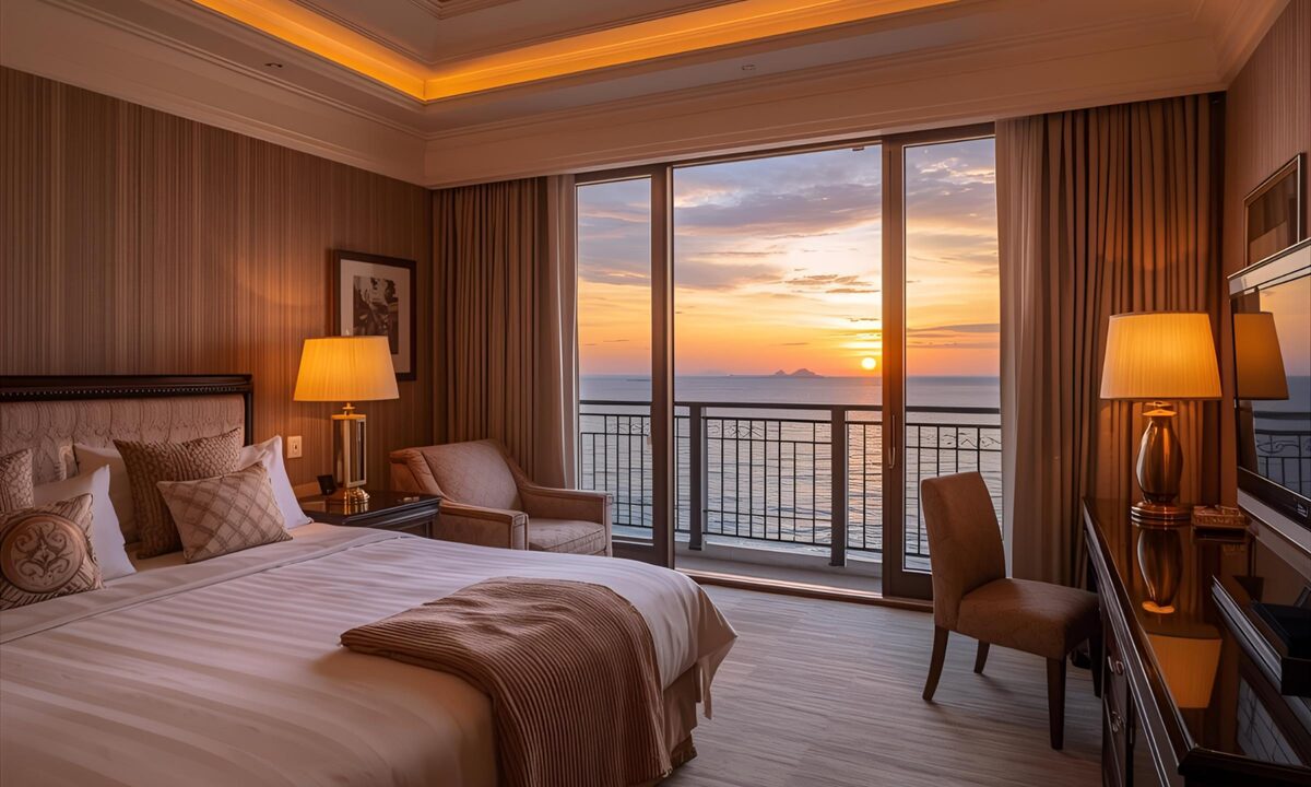 Modern hospitality guestroom